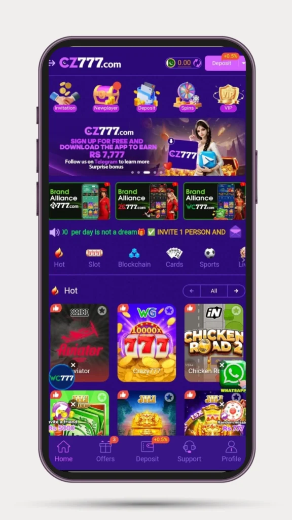 Home page of all games